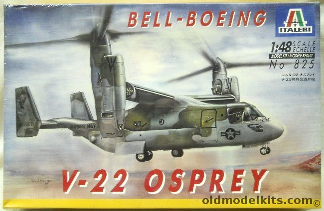 Italeri 1/48 Bell-Boeing V-22 Osprey, 825 plastic model kit